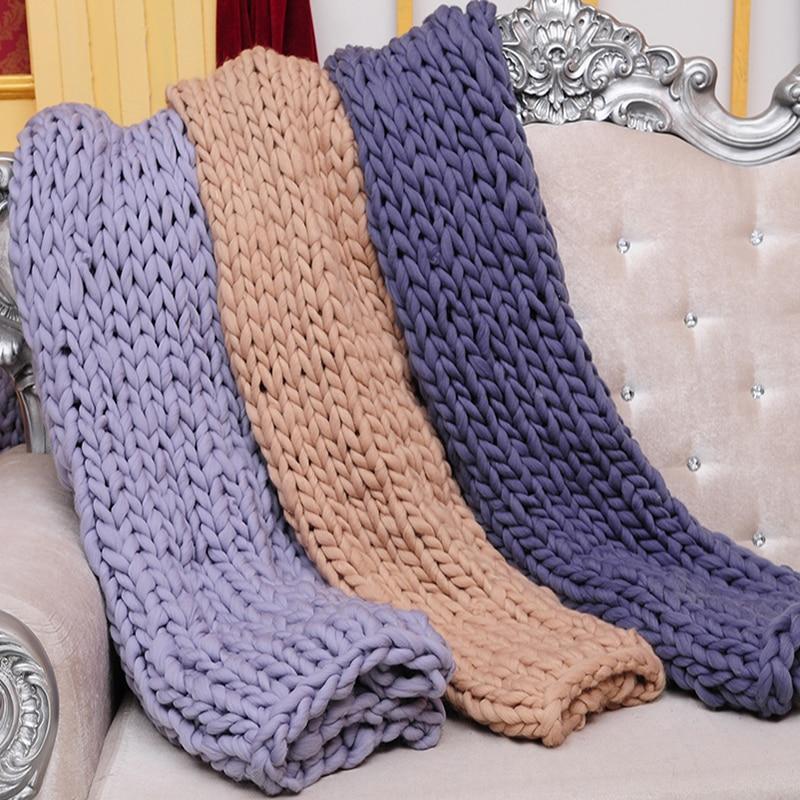 Chunky Knit Blanket - RAPBLUE