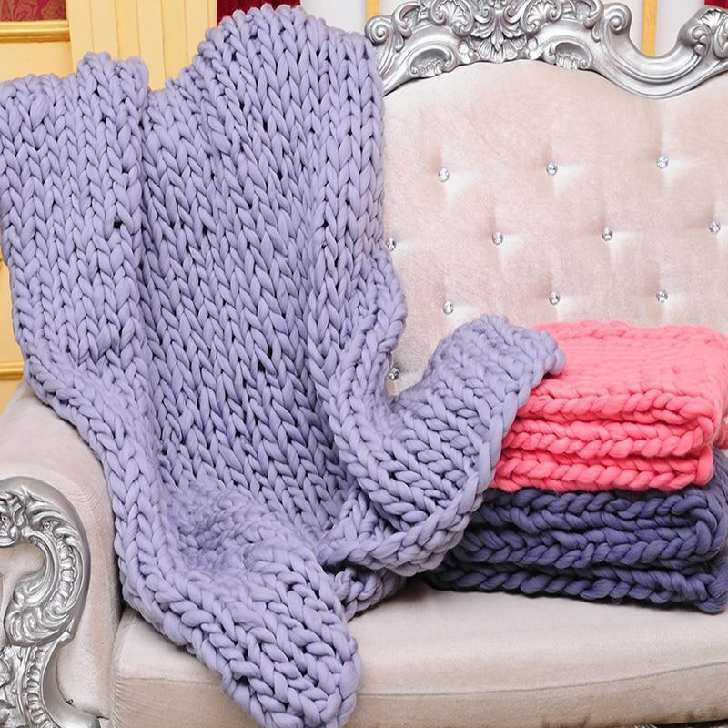 Chunky Knit Blanket - RAPBLUE