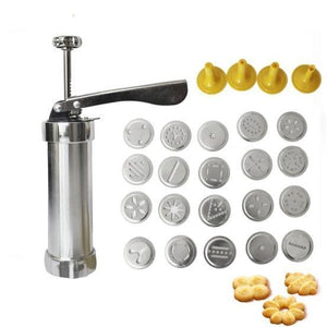 Cookie Press Biscuit Cutter Set (20 Molds & 4 Nozzles) - RAPBLUE