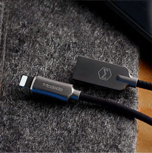 MCDODO Lightning Bolt - Smart Braided Charging Cable - 6FT - RAPBLUE