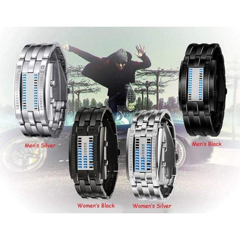 Unisex Digital LED Binary Sports Watch - RAPBLUE