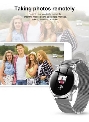 New Luxury Women's Smart Watch Heart Rate Blood Pressure Monitor Smartwatch Fitness Tracker For Android IOS - RAPBLUE