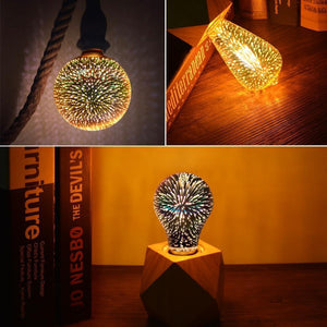 3D LED Fireworks Light Bulb - RAPBLUE