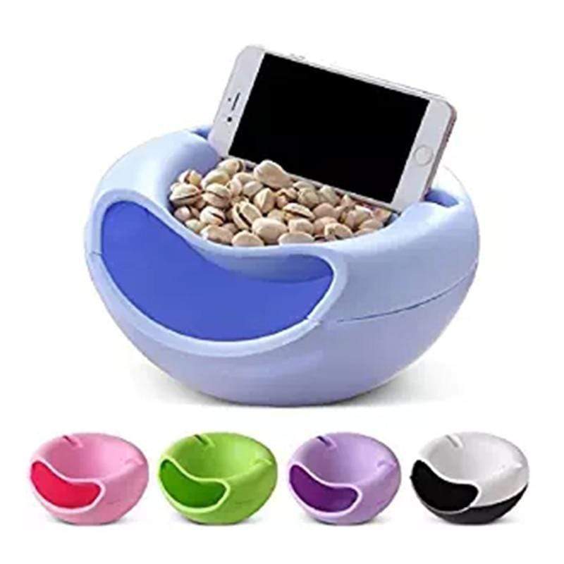 Nut Snack Bowl With Phone Holder - RAPBLUE