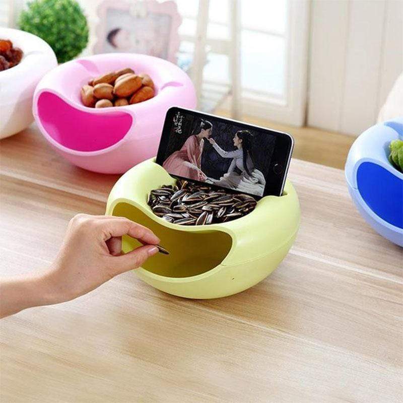 Nut Snack Bowl With Phone Holder - RAPBLUE