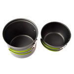 Portable Burner, Pot, and Pan Set for Camping and Traveling - RAPBLUE