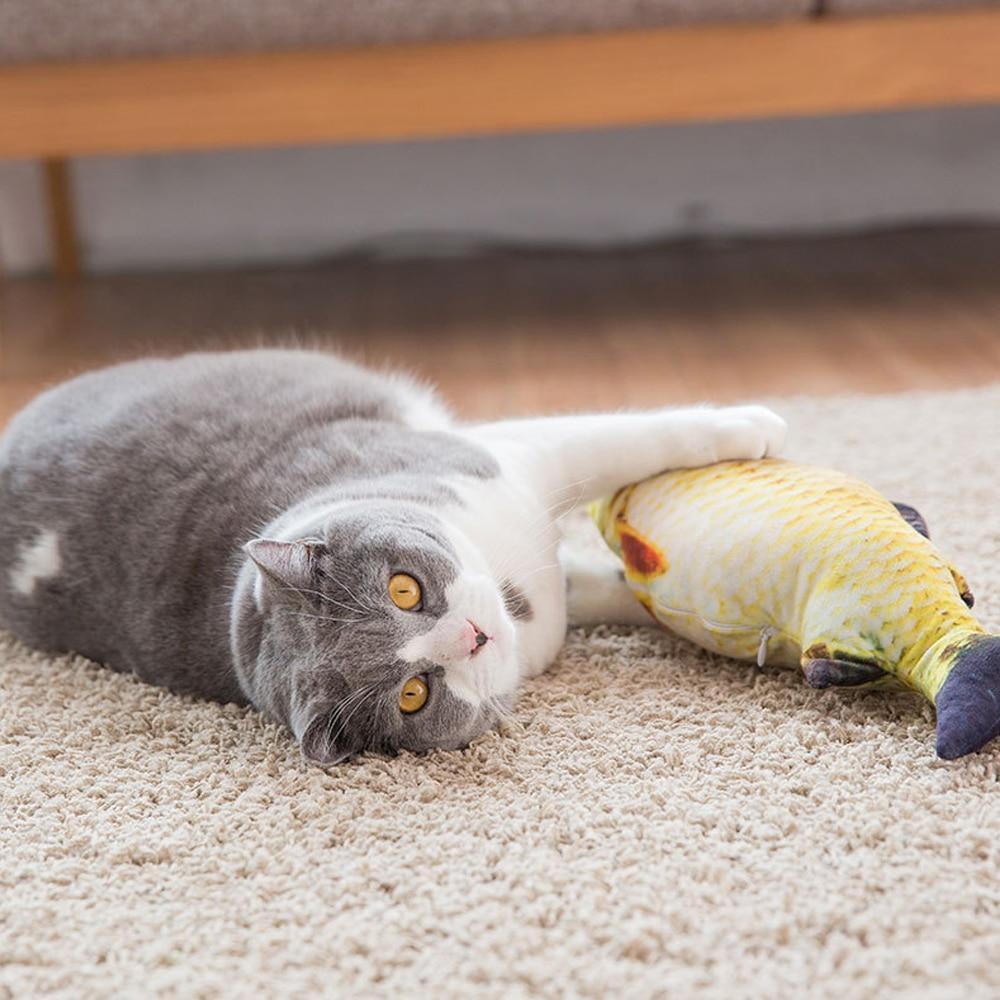 3D Fish Shape Cat Toy - RAPBLUE