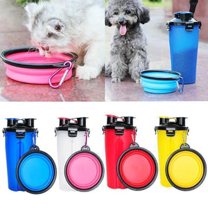 2 in 1 Folding Pet Water Dispensers Bottle - RAPBLUE