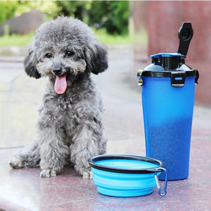 2 in 1 Folding Pet Water Dispensers Bottle - RAPBLUE