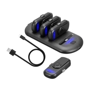 Portable Power Bank Charger - 4 Mini Magnetic Charging Packs with Charging Station Stand-Alone Powerbank for iPhone Android - RAPBLUE