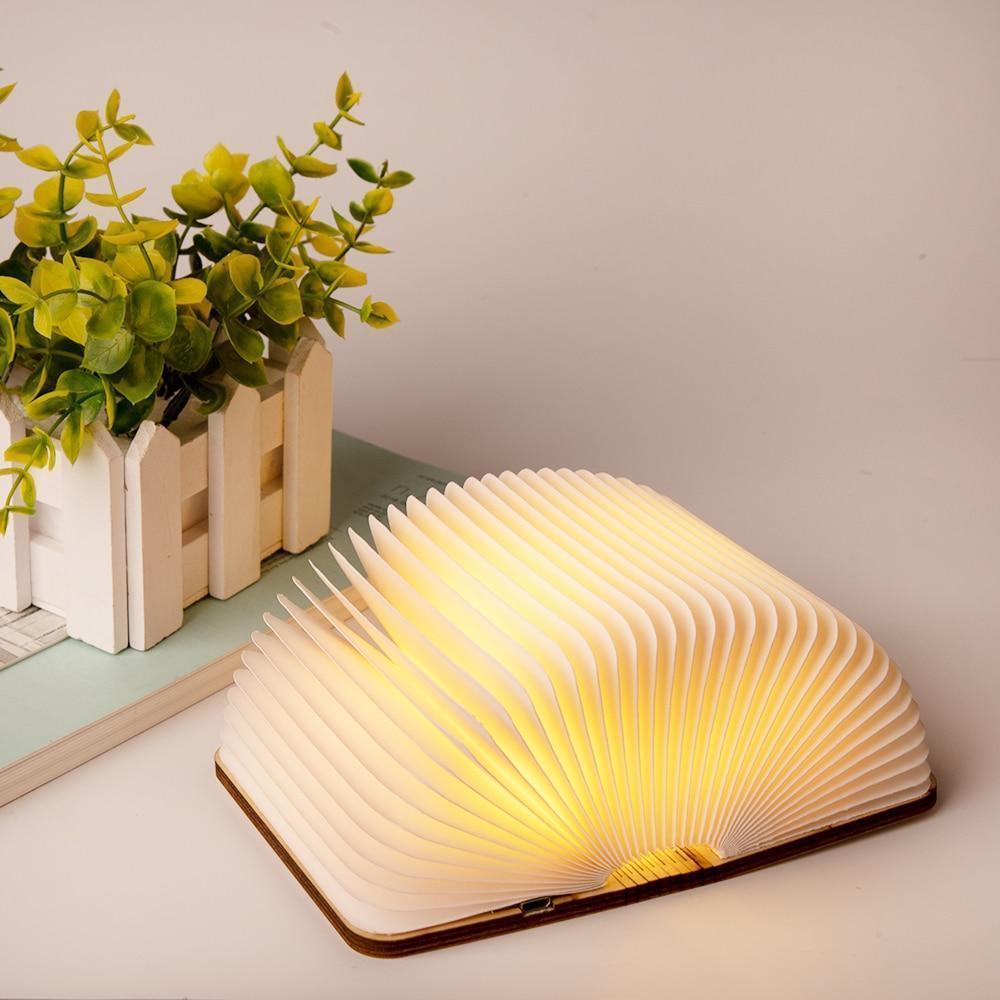 LED Magnetic Wooden Book Lamp - RAPBLUE