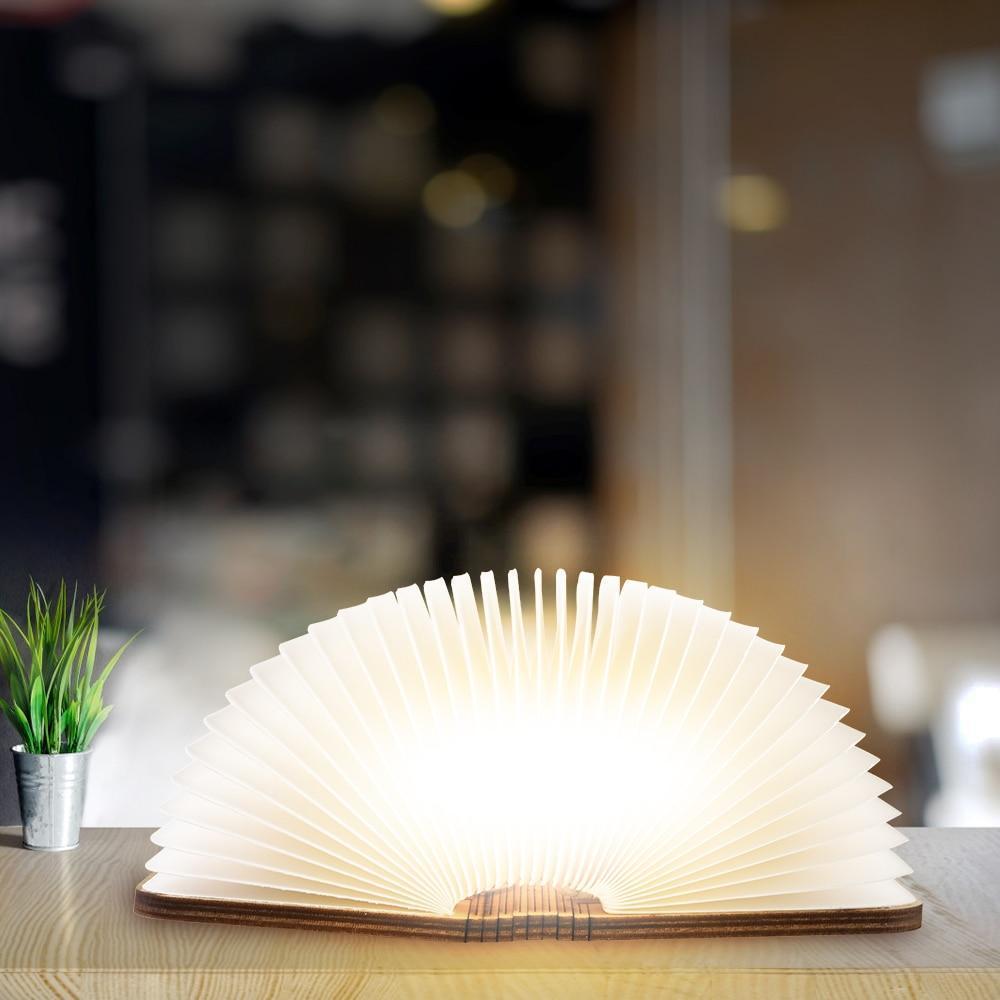 LED Magnetic Wooden Book Lamp - RAPBLUE