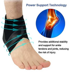 Walk-free The Adjustable Elastic Ankle Brace - Ankle Support Brace,elasticity Free Adjustment Protection Foot Bandage,sprain Prevention Sport Fitness Guard Band - RAPBLUE