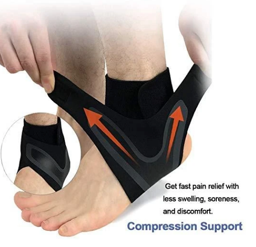 Walk-free The Adjustable Elastic Ankle Brace - Ankle Support Brace,elasticity Free Adjustment Protection Foot Bandage,sprain Prevention Sport Fitness Guard Band - RAPBLUE