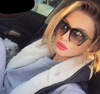 Half Rim Cat Eye Sunglasses - RAPBLUE