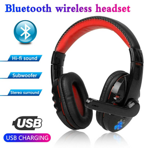 V8 Wireless Gaming Headset with Bluetooth - RAPBLUE