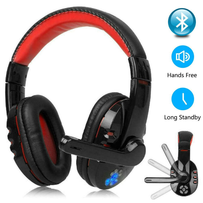 V8 Wireless Gaming Headset with Bluetooth - RAPBLUE