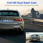 HD Duel Lens Car Dash Cam - RAPBLUE