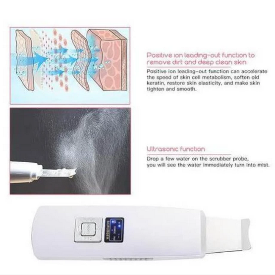 Ultrasonic Ion Skin Scrubber - RAPBLUE