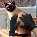 Grooved Pet Grooming Gloves - RAPBLUE