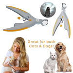 Professional Pet Dog Nail Clippers Trimmer With Led - RAPBLUE