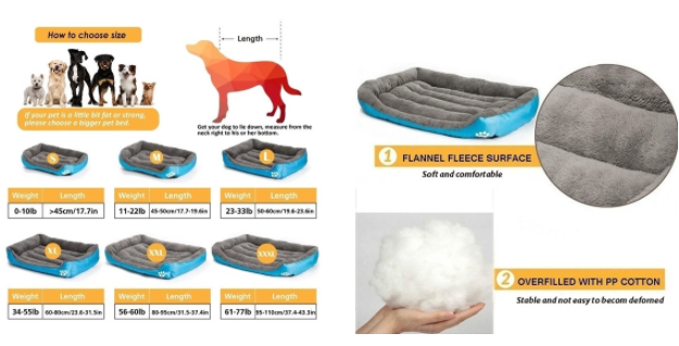 Dog Bed/ Big Dog Bed - RAPBLUE