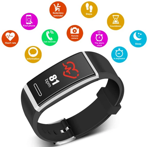 Fitness Tracker, Waterproof Smart Bracelet for Android & iOS - RAPBLUE