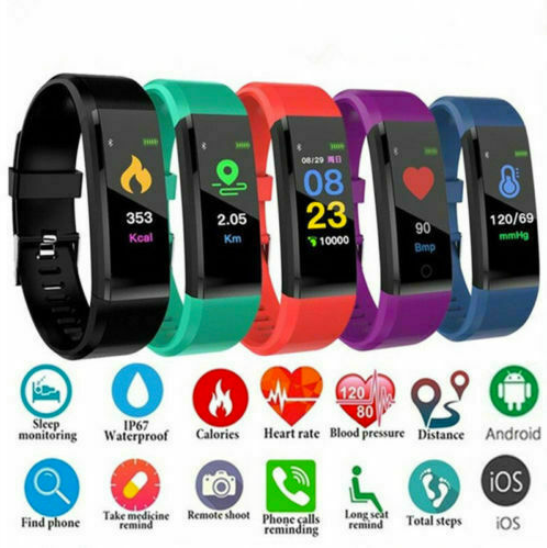 Colour Screen Smart Wristband - RAPBLUE