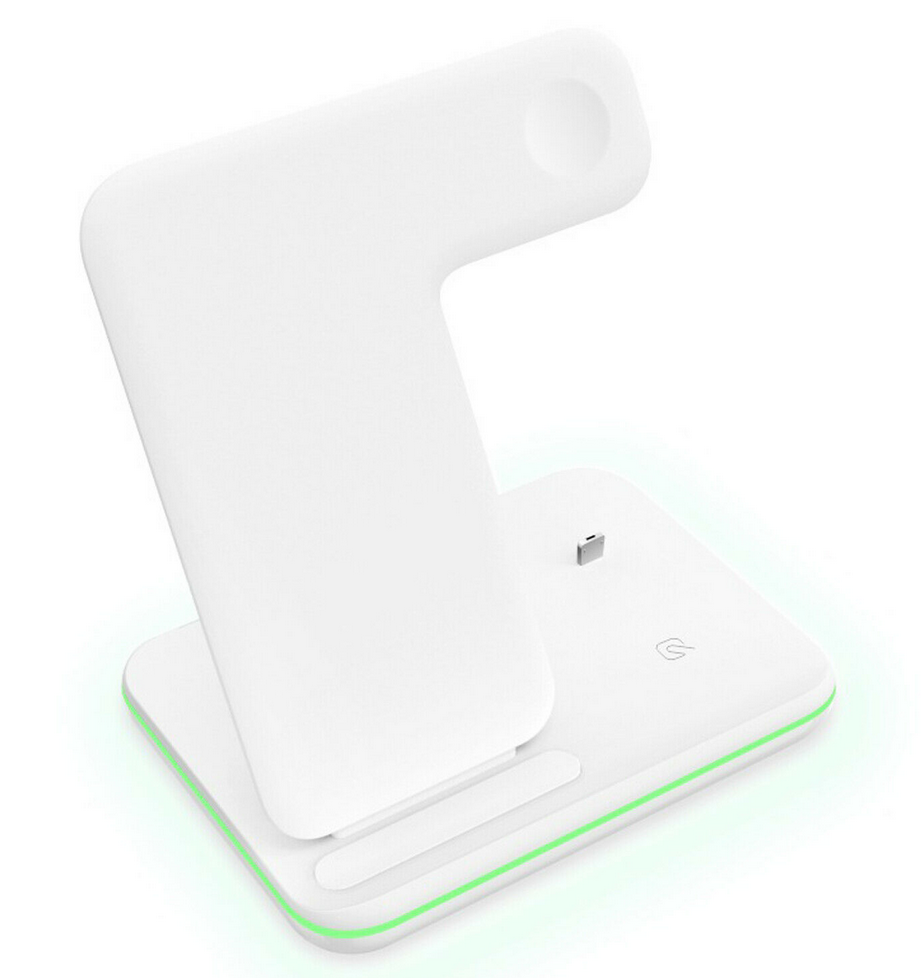 3 In 1 Qi Fast Wireless Charging Smart Station Dock - RAPBLUE