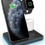 3 In 1 Qi Fast Wireless Charging Smart Station Dock - RAPBLUE