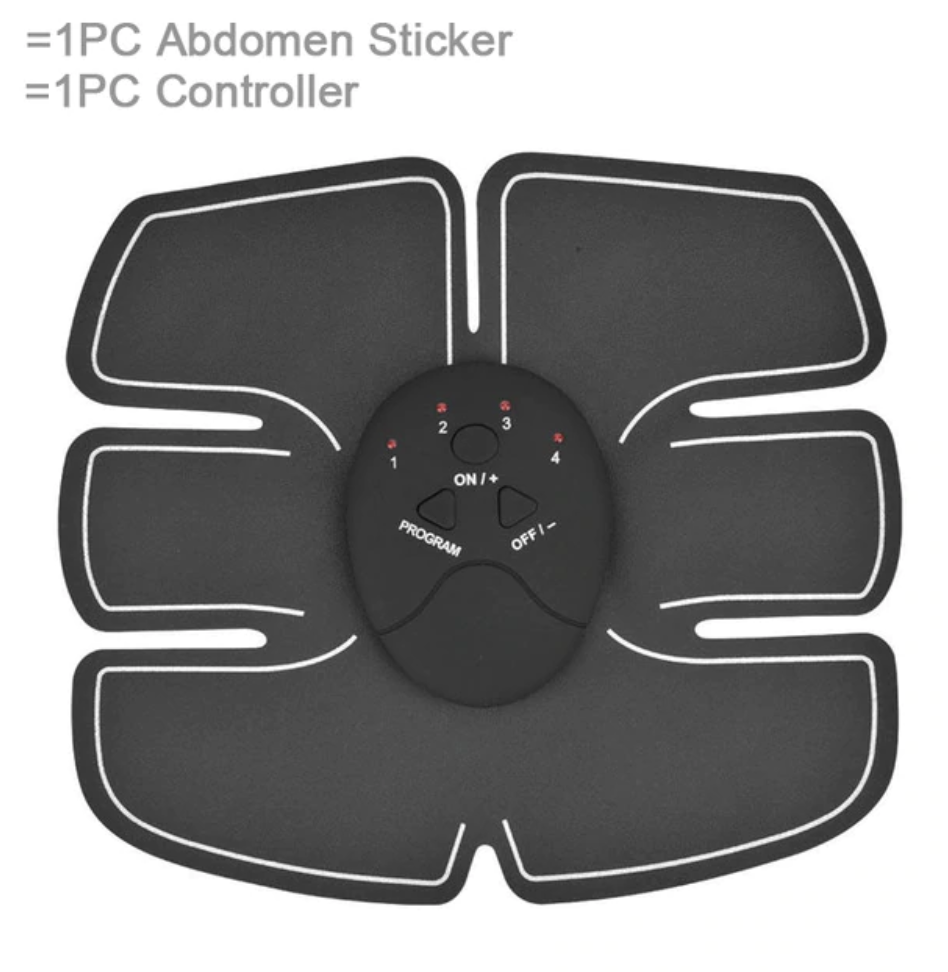 BodyFit Abs Muscle Toning Stimulator Electric 6 Pack EMS Fitness Trainer Belt Machine - RAPBLUE