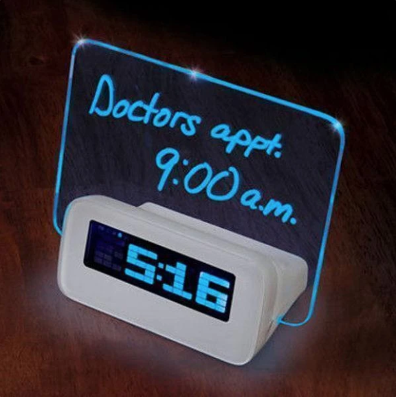 Digital Alarm Clock with Message Board - RAPBLUE