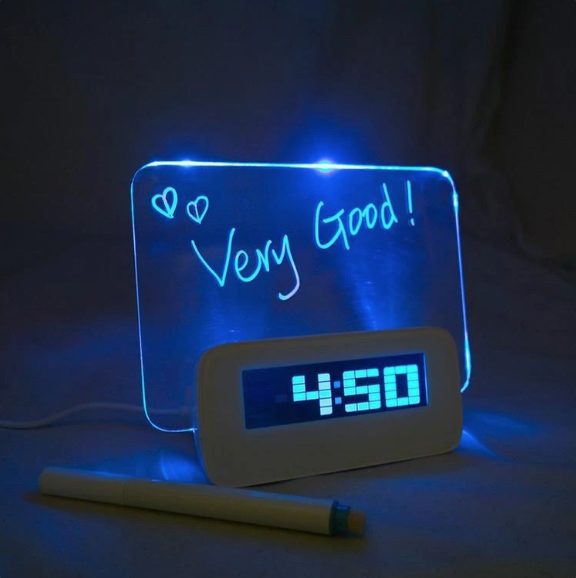 Digital Alarm Clock with Message Board - RAPBLUE