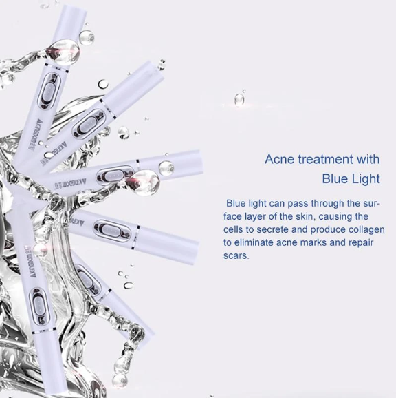 Blue Light Therapy Pen For Acne & Spider Veins - RAPBLUE