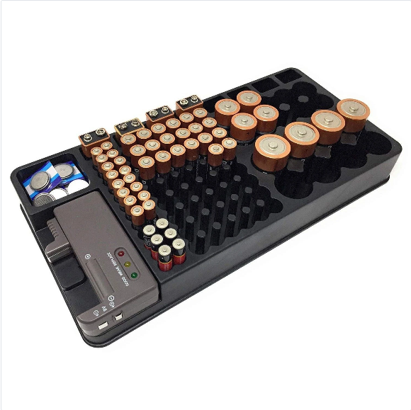 Battery Organiser with Tester - RAPBLUE