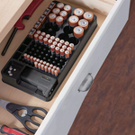 Battery Organiser with Tester - RAPBLUE