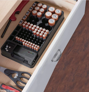 Battery Organiser with Tester - RAPBLUE