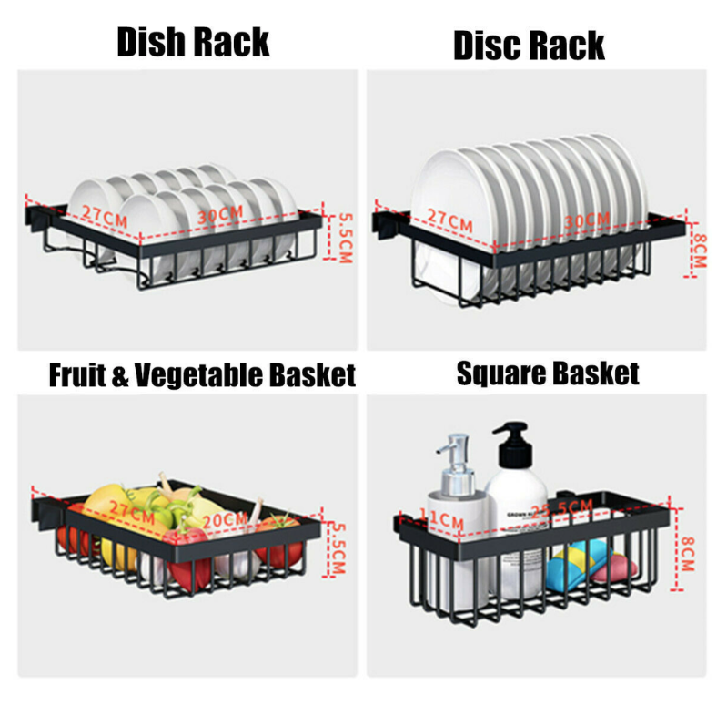 2-Tier Kitchen Dish Drainer Rack - RAPBLUE