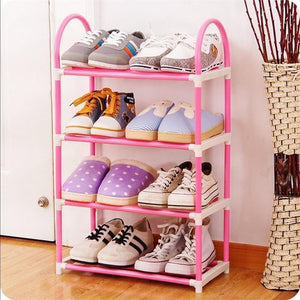 Multi-Layer Shoe Rack with Steel Pipes - RAPBLUE