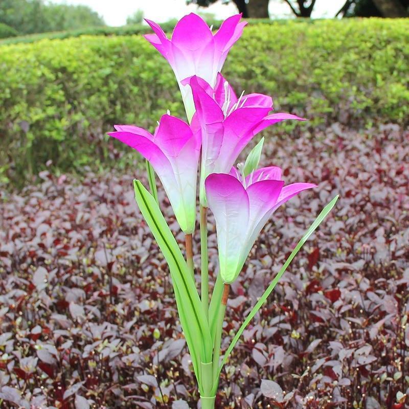 Solar Powered LED Garden Flower - RAPBLUE