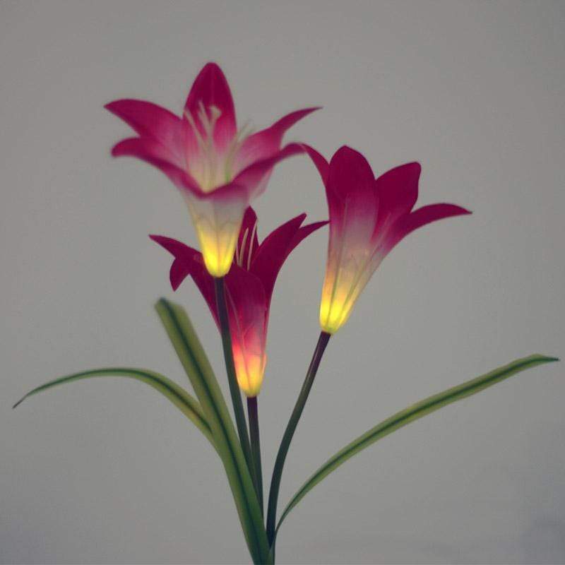 Solar Powered LED Garden Flower - RAPBLUE