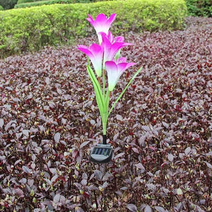 Solar Powered LED Garden Flower - RAPBLUE