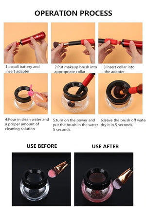 Spinning Makeup Brusher Cleaner - Spin Dryer Makeup Machine - Makeup Brushers Cleaner - RAPBLUE
