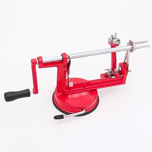 Apple Peeler - Red Enameled Cast Iron - RAPBLUE