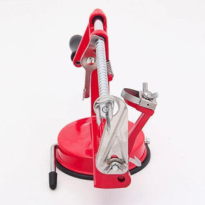 Apple Peeler - Red Enameled Cast Iron - RAPBLUE