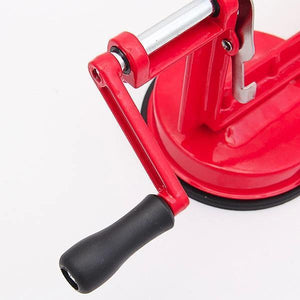 Apple Peeler - Red Enameled Cast Iron - RAPBLUE