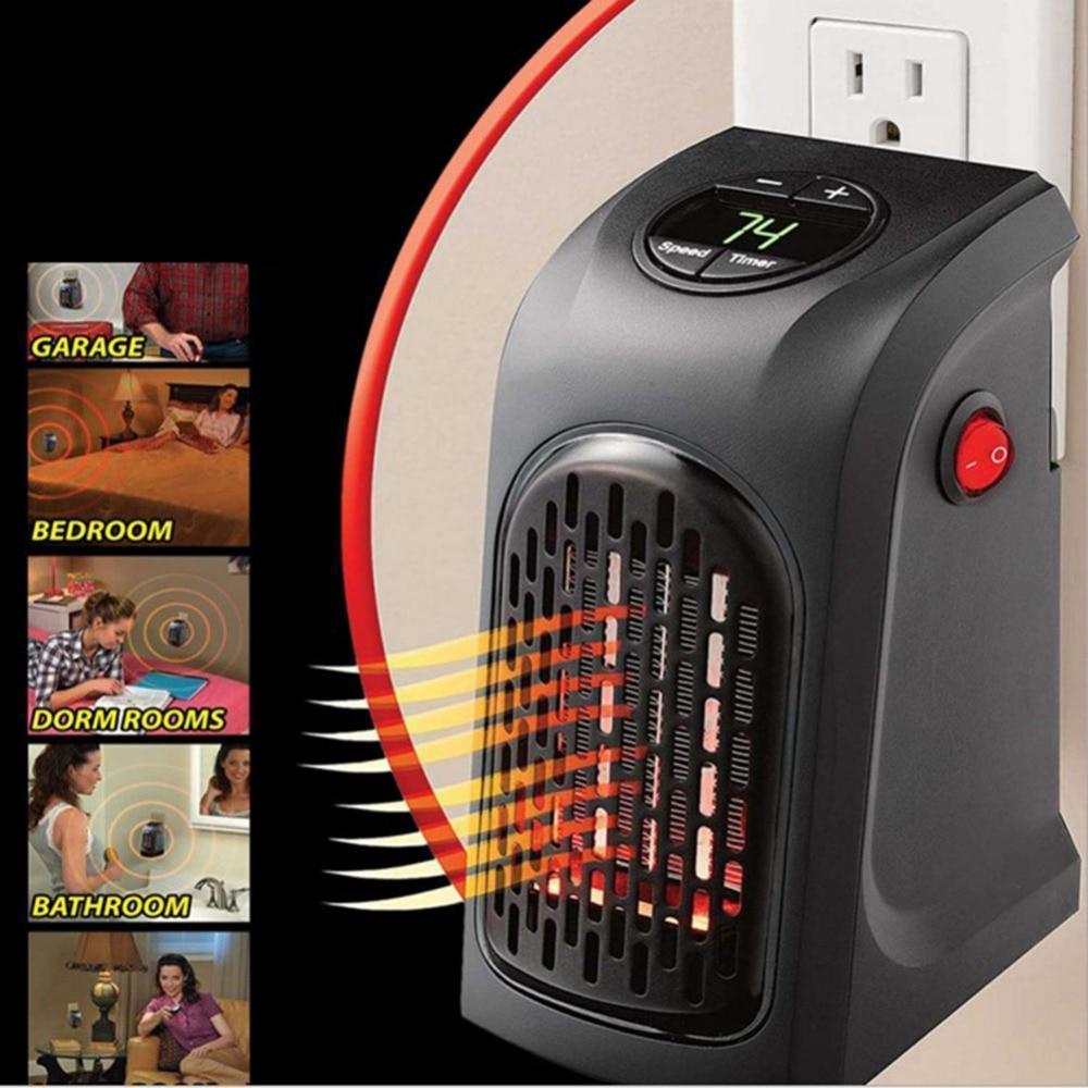 400W Handy Heater - As Seen on TV Electric Wall Fan Heater - RAPBLUE