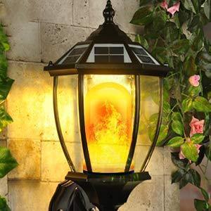 LED Solar Path Torch Light Dancing Flame - RAPBLUE