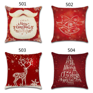 18" Festive Christmas Sofa Cushion Cover - RAPBLUE