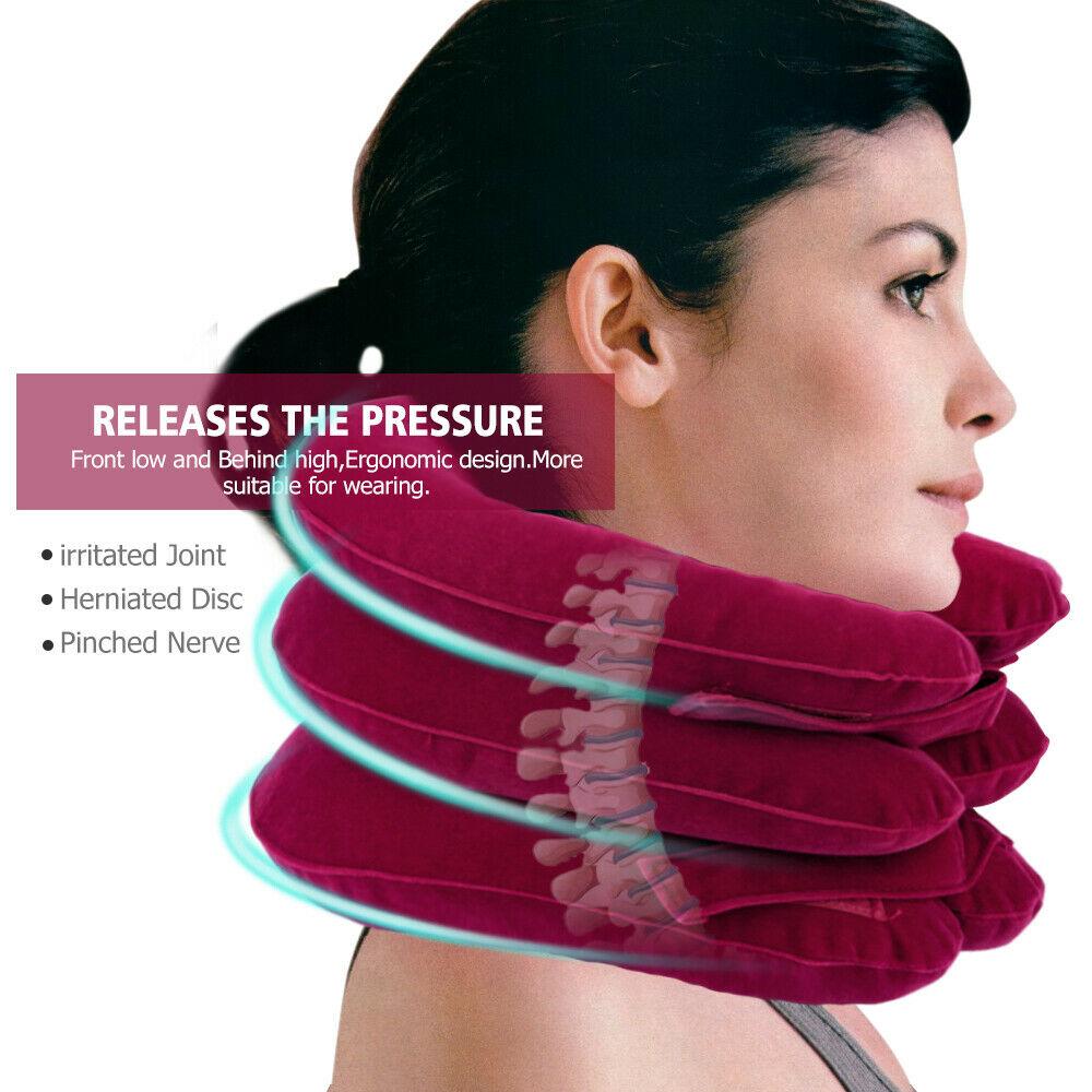 Cervical traction pillow - Neck stretch - Traction neck puller device - RAPBLUE